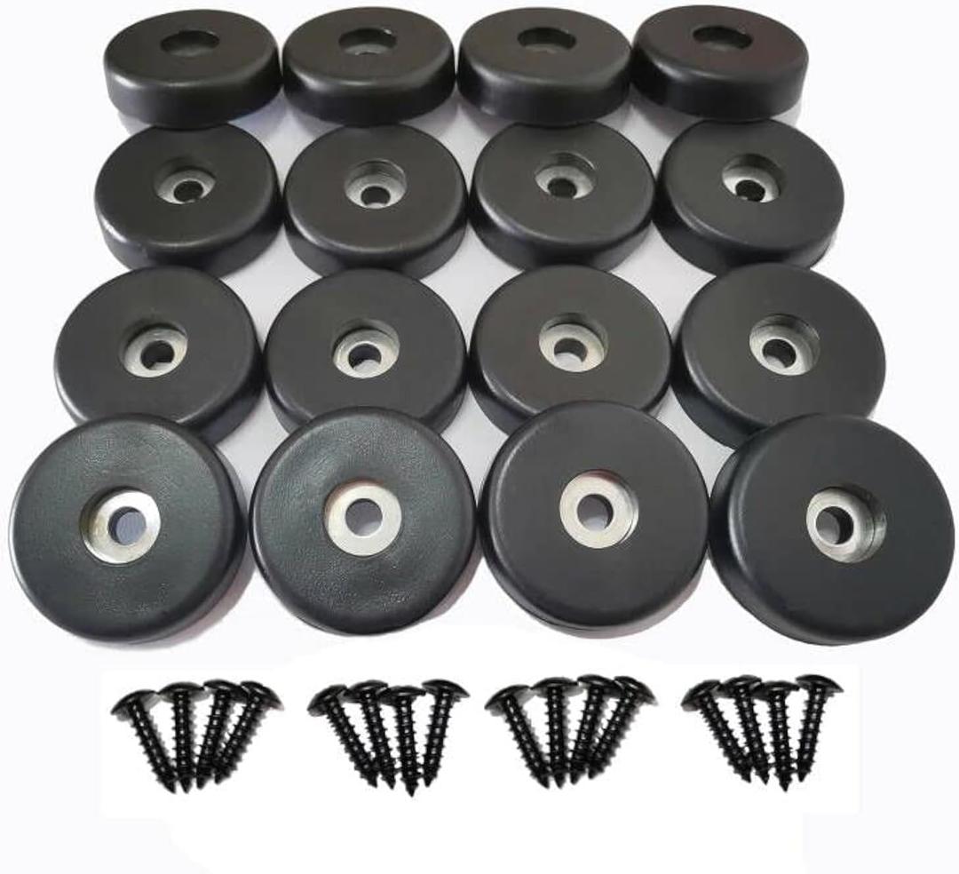Rubber Feet, Speaker Rubber Feet,16 Pack 40mm x 10mm, Use for Subwoofer Feet, Speaker Feet, Road Case FeetCutting Board feet,Furniture Feet, 1.6 W x 0.4 HBlack