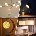 E12 LED Bulb 80 Watt Equivalent Ceiling Fan Bulbs High Brightness 8W 806LM Not Dimmable Small Base Candelabra Bulbs 2700K Warm White, Globe Bulbs for Chandelier AC120V 6pack
