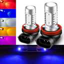 KaiDengZhe 2pcs SUPER Bright Blue H11/H8 LED Bulbs for Fog Lights 7.5W COB Fog Lamp Driving DRL Lights 12V