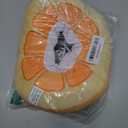 ANWA Adjustable Cat Cone Collar Soft, Cute Cat Donut Collar After Surgery, Kitten Recovery Cones to Stop Licking (Medium, Orange)