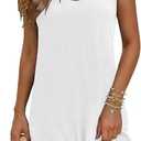 Ekouaer Swimsuit Coverup for Women Sleeveless Bathing Suit Cover Up 2026 Twisted Tank Beach Summer Dress A-line Sundress, Size M