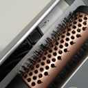 K&K Ceramic Tourmaline Ionic 1.25 Inch Heated Curling Brush - Volumizing Hot Brush for Root Volume, Loose Curls and Styling