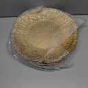 Coloch Set of 12 Gold Charger Plates, 13" Plastic Reef Serving Chargers for Dinner Plate Reusable Round Shiny Decorative Charger Plate for Wedding, Catering, Parties, Christmas, Home Dinner Use