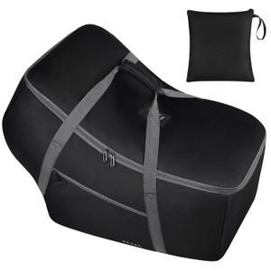 Infant Car Seat Travel Bag Fit Nuna Pipa All Model Car Seat and Base, Fit Doona Baby Stroller, Padded Car Seat Bags for Air Travel, Gate Check Bag with Side Pocket, 5 Protective Feet, Storage Bag (23.6 Inch)