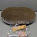 Spindro 2 Pack Extra Large Cat Scratcher Cardboard, Oval Scratcher Bed Cat Scratch Bowl, Scratching Lounge Couch Round Shaped Nest for Indoor Cats Furniture Protector