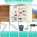 Upgraded 241786005, 241786009 Refrigerator Door Gasket Compatible with Frigidaire, Ken-more White Westing-house Refrigerator Replaces 241786013, 240390601, 240390605 Door Seal Part