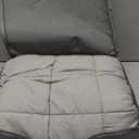 Mr. Sandman Weighted Blanket for Adults Queen Size 15 lbs, Soft Cooling Heavy Minky Blanket for Sleep, Washable Throw Blanket with Glass Beads, 60 x 80 Inches, Grey