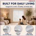 ShadesU Cordless Zebra Blinds Light Filtering Dual-Layer Window Shades for Privacy (White Color) (Maximum Height 72") (Width 24")