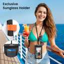 Niveaya Floating Waterproof Phone Pouch, IP68 Waterproof Phone Case with Lanyard for iPhone 17 16 15 Pro Max, Galaxy S25 24 Ultra, Cellphone Dry Bag Beach Cruise Essentials(up to 8.5"-2 Pack)
