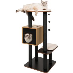 Vesper Cat Tree, High Base, Black , 52046