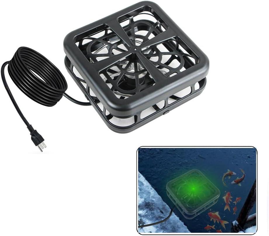 1500W Outdoor Pond Deicer, Thermostatically Controlled Heater, Thermo-Pond Climate Deicer, Winter Oxygen Exchange for Live Fish，Keep Pond Not Frozen in Cold Weather (1500Watt)