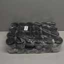 Patelai 48 Pack 6 oz Tawny Plastic Jars with Black Lids Empty Containers Round Plastic Jars Wide-mouth Refillable Storage Organizers for Cosmetics Lotions Butters Slime Making and Food Storage