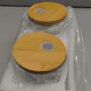 Glass Cups with Lid and Straw 2 Set, 16OZ Drinking Glasses for Whiskey Cocktail Beer, Glassware Set for Gift (2 SET)