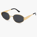 livho 2025 Trendy Oval Sunglasses - Stylish Polarized Shades for Everyday - Retro Metal Frames