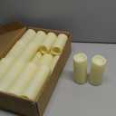 Enido 24 Pc Flameless LED Candles with Remote & Timer, Outdoor Waterproof, Flickering Electric Warm Lights for Cozy Home & Holiday Romantic Decor, Battery Operated (D 2.2” x H 4”/5”/6”