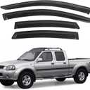 IG Window Visors Fit for 2000-2004 Nissan Frontier Crew Cab, Out-Channel Rain Guards Vent Wind Deflectors 4PC, Truck Accessories for 00-04 Frontier Crew Cab (Full-Size Cabs)