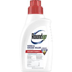 Roundup Weed and Grass Killer Concentrate, Use in and Around Flower Beds, Walkways and Other Areas of Your Yard, 35.2 fl. oz.