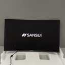 SANSUI 27 Inch Curved 240Hz Gaming Monitor FHD 1080P, 1500R Curve Computer Monitor, 130% sRGB, 4000:1 Contrast, HDR, FreeSync, MPRT 1Ms, Low Blue Light, HDMI DP Ports, Metal Stand, DP Cable Incl.