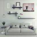 HYFBH Banksy Canvas Wall Art for Living Room, Banksy Print Wall Art Colorful Rain Abstract Graffiti Canvas Wall Decor Graffiti Art Posters Canvas Pop Art Modern Artwork Home Decor 12x16inch