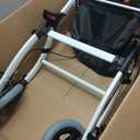 Narrow Rollator Walkers for Small Spaces, Indoor Rollator Foldable and Lightweight, Stable Home Rollator with Quiet Anti-Slip Tires, Rollators for Seniors Foldable with Tray