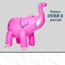 Giant Pink Elephant Inflatable Kids Yard Sprinkler - Inflatable Sprinkler, Easy to Clean, Inflate/Deflate, Transport, and Store