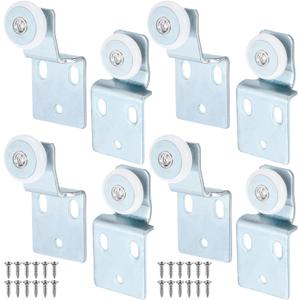 Blulu 8 Pack Sliding Closet Door Roller Kit Include Screws Wardrobe Door Rollers Hardware for Top Hung Bypass, 1/2 Inch and 7/8 Inch Offset Blulu 8 Pack Sliding Closet Door Roller Kit Include Screws Wardrobe Door Rollers Hardware for Top Hung Bypass, 1/2 Inch and 7/8 Inch Offset