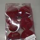 Senjie 4inch Christmas Tree Ornaments Velvet Balls,6pcs Flocked Decoration Balls Ornaments Sets for Christmas 2025 Red