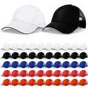 Didaey 50 Pcs Blank Trucker Hats Bulk Unisex Sublimation Hat Baseball Cap Trucker Cap with Adjustable Snapback for Men Women (Colorful)