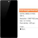 for Google Pixel 6A 5G 6.13" LCD Screen Replacement Display Touch LCD Display Digitizer Assembly