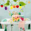 2 x Gyufise 6Pcs Fruit Honeycomb Centerpieces Hawaiian Summer Fruit Table Toppers Tropical Fruit Party Decorations Pineapple Strawberry Grape for Hawaiian Luau Fruit Themed Party