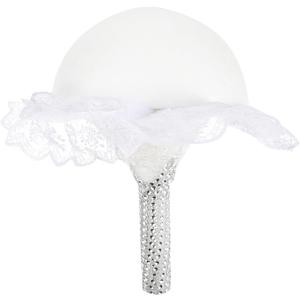 NUOBESTY Bridal Bouquet Holder Foam Floral Handle 9.05X9.05X8.26 Inch Wedding Flower Arrangement Base for DIY Crafts and Ceremony