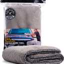Chemical Guys Woolly Mammoth Large Microfiber Drying Towel - 36 x 25 Inch Gray, Ultra Plush Super Absorbent Car Drying Towel for Cars, Trucks, SUVs, Motorcycles, RVs, and Auto Detailing