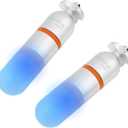 SecurityIng 2Pcs Scuba Dive Strobe Signal Lamp, Mini Tank Light Night Dive Marker Light, Underwater 150M LED Flashing Safety Light Beacon Diving Light with AAA Battery (Blue)