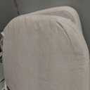 Sunsleek Chair Cushions for Dining Chairs, D-Shaped Seat Cushions with Removable Washable Cover and Ties, Chair Pads for Kitchen, Indoor Dining Room, Patio Chairs, 17'' x 16'', Set of 4, Beige