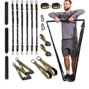 Tube Resistance Bands for Working Out Men and Women - Exercise Bands Resistance Bands Set, Resistance Band Bar,  Ankle Straps, Foot Straps and Door Anchor