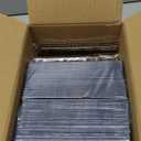 WDF 200PCS Blue Plastic Dessert Plates with Plastic Forks -6 100 Square Disposable Appetizer Plates Small Cake Plates with Gold&100 Navy Blue Small Appetizer Forks for Party Wedding Birthday