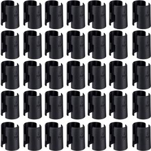 Apoulin 50Pack Wire Shelf Clips - 25 Pairs Wire Shelving Shelf Lock Clips for 1" Post Shelvings