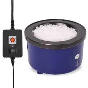 NEX&CO Glue Skillet for Crafting, Electric Hot Melt Adjustable Temperature Control Glue Pot for Sticks Pellets Beads, 225-400 F, 4-1/4" Diameter, For Floral, Crafts, Batik, Wreath, Hair Extension