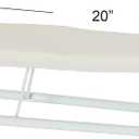 Household Essentials Basic Sleeve Mini Ironing Board | Natural Cover and White Finish | 4.5" x 20" Ironing Surface, Color: Natural/White