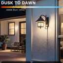 Dusk to Dawn Light Bulbs, 6W Equivalent 60W, Soft White 3000K, E26 Base, Light Sensing, ST58 Vintage Style, 600LM, Outdoor Edison Bulbs, Automatic Light Bulbs for Porch Patio Garage, 4 Pack