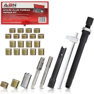 ABN Spark Plug Thread Repair Rethreading Set, 14mm Metric  Rethreading Tool Kit  Comprehensive Taps, Inserts, & More