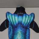 Fin Fun Limited Edition Wear-Resistant Mermaid Tail for Swimming, Kids and Adults, Monofin Included, for Girls and Boys, Aquamarine, Youth 06