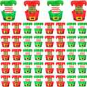 50 Pcs Christmas Mini Elf Figures Tiny Resin Elves Elf Legs Figurines Xmas Ornaments for Goodie Bag Fillers Winter Xmas Stocking Stuffers Birthday Gifts Table Decorations