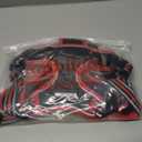 rabbitgoo Dog Harness No Pull with 2 Leash Clips, Adjustable Soft Padded, Reflective Oxford No Choke Pet Vest with Easy Control Handle for Large Dogs, Black & Red, XL