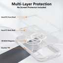 TUTUKII for iPhone 16 Case Compatible with MagSafe, Clear Glitter | 3-Layer Rugged Protection, Anti-Yellowing, Military-Grade Impact Resistance, Transparent Protective Cover 6.1-Inch