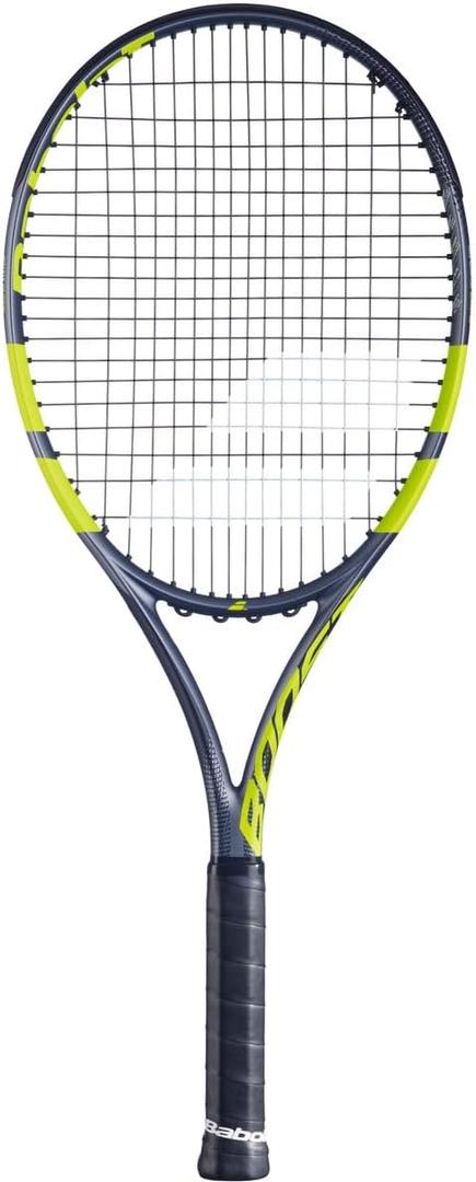 Babolat Boost Aero Strung Tennis Racquet, Grey Green/Yellow