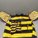 Lizxun Halloween Bee Cosplay Costume Set for Women Girls Bee Dress with Wings Headband Leg Sleeves for Party Dress Up, S