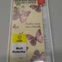 LEECG for Samsung Galaxy A53 5G Case, Side Creative Design Soft Silicone Drop Protective Phone Cover for Samsung A53 5G, Butterfly Rice White