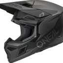 O'NEAL 3 SRS MX Helmet Adult Solid Black/Gray X-Large