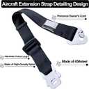 Airplane Seat Belt Extender Seatbelt Extension Adjuster 7-31" for all Airline including Southwest (Three in one)